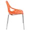 Leisuremod Modern Asbury Dining Chair with Chromed Legs, Orange AC16OR - alternate 8