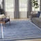 Homeroots 9' X 12' Navy Blue And Ivory Indoor Outdoor Area Rug 545480 - alternate 3