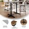 Flash Furniture 48" x 30" Tabletop, Gray Faux Concrete, Seamless Surface Technology, 22x30 Black Bar Height X-Bases ST-REC3048-CMGY-T2230B-GG - alternate 7