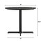 Flash Furniture Commercial 36" Black Faux Marble HPL Tabletop - Black Table Height X Base ST-RD36-BKMAR-T3030-GG - alternate 4