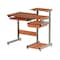 Homeroots 38" Oak Wood and Stainless Steel Computer Desk 723735 - alternate 5