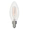 Bulbrite LED Filament 5 W Dimmable B11 Light Bulb with Clear Glass Finish and E12 Base, 3000K, 500Lumens, 4PK 861687 - alternate 10