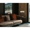 Homeroots 20" Black And Brown Wood And Metal Two Light USB Table Lamp With Beige And Black Shade 524698 - alternate 2