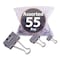 Officemate EZ Binder Clips, (25) Small (0.75"), (25) Medium (1.25"), (5) Large (2"), Gray, 55PK 99260 - alternate 3
