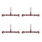 Mytee Products Ratchet Binder 1/2in-5/8in fits 12 Chain Flatbed Binders 13000 WLL, 4PK CBRS12x4 - alternate 1