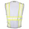 Dome75 Hi-Vis Safety Vest SM/MD Class Non-ANSI/Enhanced Visibility , Zipper 6 Pockets, 2 Mic Tab DV2183 - alternate 3
