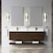 James Martin Vanities Allamari 72" Double Vanity, Sable w/ Single Hole 3 CM White Zeus Silestone Top D640-V72-SBL-3WZ - alternate 6