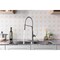 Anzzi Accent Single Handle Pull-Down Sprayer Kitchen Faucet, Brushed Nickel KF-AZ003BN - alternate 7