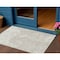 Homeroots 3' X 5' Ivory And Off White Abstract Washable Indoor Outdoor Area Rug 612749 - alternate 1