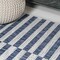 Jonathan Y Sukie Modern Offset Stripe Ivory/Blue 5 ft. x 8 ft. Indoor/Outdoor Area Rug SMB133C-5 - alternate 6