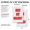 Signmission Under New Management, Vinyl Decals Only 24 Inch x 36 Inch, Vinyl Decal, 2PK DSB-2436-2PACK-Under New Management - alternate 2