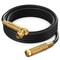 Maximm 8ft RG6 Quad Shielded Coaxial Cable with Right Angle Connector, Black RG6-STA-GLD-4S-8FT - alternate 1