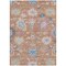 Homeroots 5' X 8' Orange Pink And Denim Blue Floral Washable Indoor Outdoor Area Rug 605314 - alternate 5
