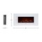 Northwest Wall Mounted Electric Fireplace Heater - 10-Color LED Flame and 3 Media Backgrounds 80-2000A-36-WHITE - alternate 9
