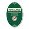 Signmission Fire Lane - No Stopping No Standing With No , 12 In X 18 In Architectural, Heavy Gauge Aluminum A-OV-G-1218-24002 - alternate 1