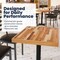 Flash Furniture Mayfair 24 in x 30 in Rectangle Butcher Block Style Table Top for Commercial Use in Natural XU-BB24X30RCT-GG - alternate 4
