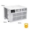 Wptac 12,000 BTU 230V Window Mounted Air Conditioner with Supplemental Heat WHHW122AW - alternate 14