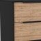 Homeroots Three Piece Brown and Black Bedroom Set 530257 - alternate 8