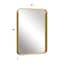 Homeroots 40" Gold Metal Framed Standing Mirror 564464 - alternate 9