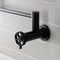 Kingston Brass Wall Mount Pot Filler Faucet with Knurled Handle, Matte Black KS4100RKX - alternate 5