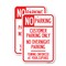 Signmission No Parking Customer Parking Only No Overnight Parking -, 18'' X 24'', Heavy Gauge Aluminum, 2PK A-1824-2PACK-23754 - alternate 1