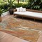 Homeroots 9' X 12' Brown Beige And Gray Abstract Washable Indoor Outdoor Area Rug 602669 - alternate 1