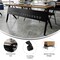 Flash Furniture Davis 72in. x 24in. HD Nesting Table w/Y-Legs, Modesty Panel, 1in. Thick Walnut Tabletop, Blk Frame MT-M7224-Y-LEG-WLNBLK-GG - alternate 8
