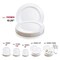 Smarty Had A Party 1025 Solid White Economy Round Disposable Plastic Dinner Plates 120 Plates, 120PK 110WH-CASE - alternate 5