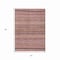Homeroots 5' X 8' Pink And Taupe Striped Washable Indoor Outdoor Area Rug 615351 - alternate 5