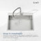 Wrightmaster 27 in. Drop-In Single Bowl 20 Gauge Silver Stainless Steel Kitchen Sink with Drain and Hook ZOR-02D271908 - alternate 8