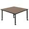 Regency Square Kee Height Adjustable Mobile Classroom Activity Table, 36 in W, 36 in L, Noble Oak TB3636NOAPCBK - alternate 5