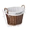 Wickerwise Handwoven Laundry Basket with Liner & Handles - Boho Decorative Storage Hamper for Clothes QI003106.BN.NEW - alternate 8
