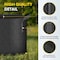 Ipower 25 Gallon Grow Bags 300G Thickened Sturdy Plant Fabric Pots with 20 Labels, Black, 20PK GLGROWBAG25X5BLKV5X4 - alternate 5