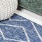 Jonathan Y Carwa Tribal Diamond Trellis Blue/Ivory 2 ft. x 10 ft. Indoor/Outdoor Runner Rug SMB128C-210 - alternate 4