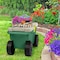 Pure Garden Rolling Garden Cart with Seat and Tool Tray for Weeding or Planting Green 75-MJ2011 - alternate 7