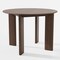 Homeroots 42" Walnut Solid Wood Round Top Dining Table 712202 - alternate 1