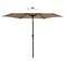 Seasonal Trends Tilt/Crank Market Umbrella with LED Lights, 94.4 in H, 106.2 in W Canopy, 106.2 in L Canopy 59792 - alternate 1