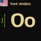 Aacc Self-Adhesive Vinyl Letter: o, Scale: 6 cm. Color: Gold Font: Anders by, 12PK AACC-Anders-lo-Gold-M6x12 - alternate 1