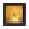 Homeroots Solo Gold Sunset Sailboat Black Framed Print Wall Art 529603 - alternate 3