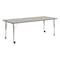 Flash Furniture Commercial Adjustable Height Rectangular Activity Table - Locking Casters-LTGY XU-A3072-REC-LTGRY-T-P-CAS-GG - alternate 1