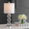 Jonathan Y February 21" Glass/Metal LED Table Lamp, Clear/Chrome JYL1021D - alternate 8