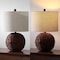 Jonathan Y Camilo 21.5" Modern Coastal Woven Rattan Globe LED Table Lamp, Dark Brown JYL6514B - alternate 6