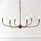 Jonathan Y Ainsley 35" 6-Light Grand Traditional Farmhouse Adjustable Swooping Arm Candle-Style Metal LED Chand JYL9562C - alternate 4