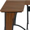Homeroots 32" Black Wood and Stainless Steel Computer Desk 723770 - alternate 6