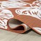 Jonathan Y Tobago High-Low Two-Tone Monstera Leaf Orange/Ivory 5 ft. x 8 ft. Indoor/Outdoor Area Rug HWC100A-5 - alternate 8