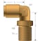 Gates Air Brake To Male Pipe Swivel - 90 Surelok G31124-2502 - alternate 2