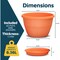 Lifemaster 10-Inch Whiskey Barrel Planters, Durable Plastic Pots with Drainage and Saucer, 20PK LMPBP20PRD20 - alternate 4