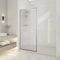 Anzzi Welle 74x34in Framed Fixed Shower Screen Door, Brushed Nickel with 5/16in 8mm Tempered Fluted Glass SD-AZ22-01BN-FL - alternate 7