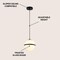 Jonathan Y Porter 8" Modern Minimalist Globe LED Pendant Light, Black/White JYL1605A - alternate 8