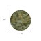 Homeroots 8' Olive Green And Gold Round Abstract Washable Indoor Outdoor Area Rug 587142 - alternate 7